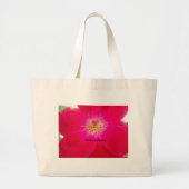Grand Tote Bag Belle conception kaléidoscope à fleurs rouges (Devant)