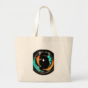 Grand Tote Bag Belle impression d'art à motif africain
