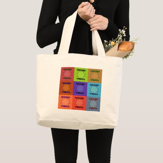 Grand Tote Bag Belle Pop Art Extraordinaire belle Impression : En (Devant (produit))