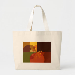 Grand Tote Bag Belle Terre Art Abstrait Imprimer