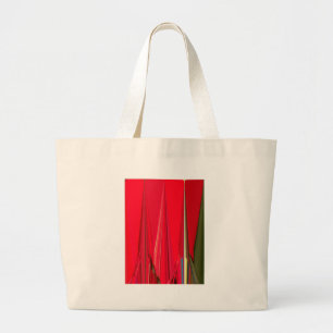 Grand Tote Bag Belle texture rouge et verte Couleur Art Abstrait