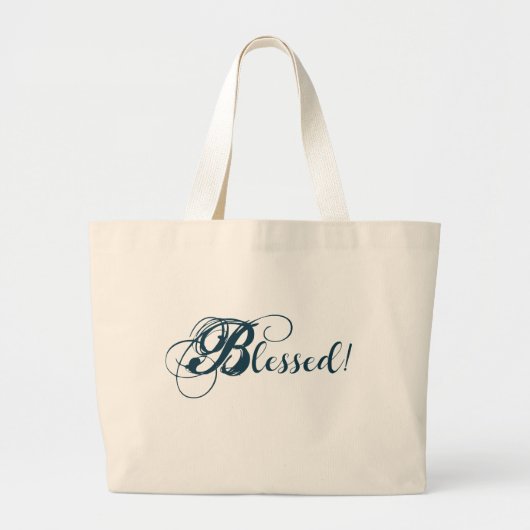 Grand Tote Bag Béni ! Fourre-tout (bleu) (Devant)