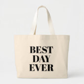 Grand Tote Bag Best Day Ever Gold (Devant)