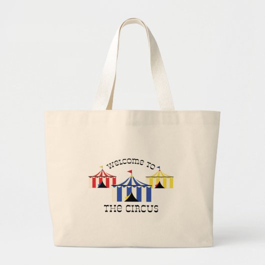 Grand Tote Bag Bienvenue Au Cirque (Devant)