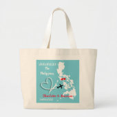 Grand Tote Bag Bienvenue Aux Philippines Destination Wedding (Devant)