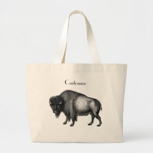 Grand Tote Bag Big Bison Buffalo Thunder-Cove