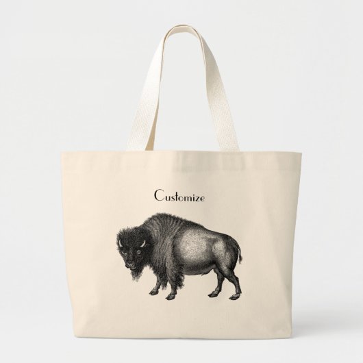 Grand Tote Bag Big Bison Buffalo Thunder-Cove (Devant)