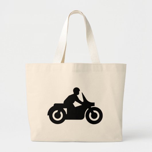 GRAND TOTE BAG BIKER GUY (Devant)