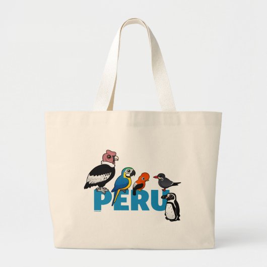 Grand Tote Bag Birdorable Pérou (Devant)