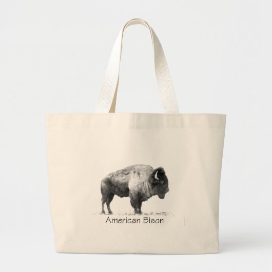 Grand Tote Bag Bison américain (Devant)