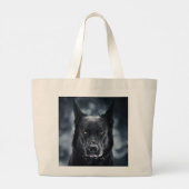 Grand Tote Bag Black German Shepherd (Dos)