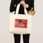 Grand Tote Bag "Black Gnat" Wet Fly Jumbo Fourre-tout (Devant (produit))