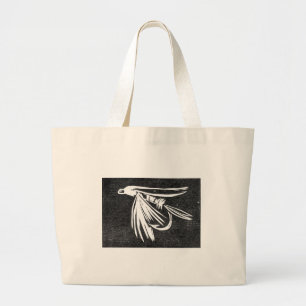 Grand Tote Bag "Black Midge" Wet Fly Jumbo Fourre-tout