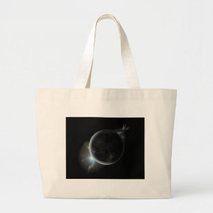 Grand Tote Bag black planet 3d illustration in the universe