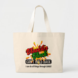 Grand Tote Bag BLACKITY NOIR NE PEUT PAS TENIR EN ARRIÈRE Christi