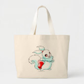 Grand Tote Bag Blanc d'Usul (Devant)