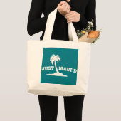 Grand Tote Bag Blanc juste Mauid (Devant (produit))