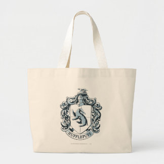 Grand Tote Bag Blason de Poufsouffle Bleu