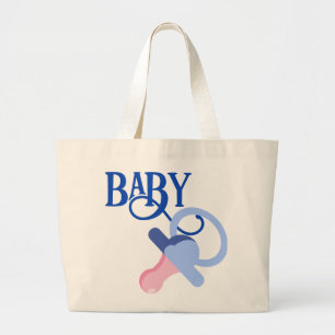 GRAND TOTE BAG BLEU BINKY, BABY SHOWER