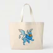 Grand Tote Bag Bleu d'aire (Devant)