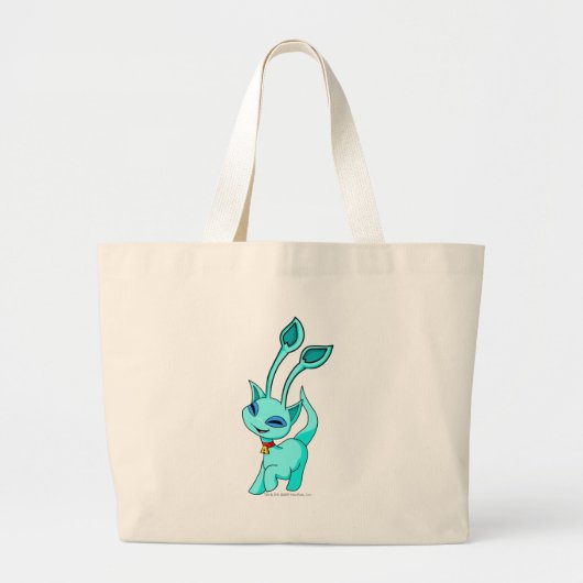 Grand Tote Bag Bleu d'Aisha (Devant)