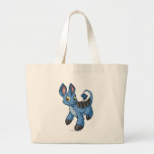 Grand Tote Bag Bleu de Bori (Devant)
