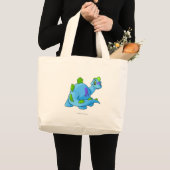 Grand Tote Bag Bleu de Chomby (Devant (produit))