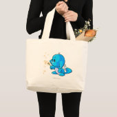 Grand Tote Bag Bleu de Kacheek (Devant (produit))