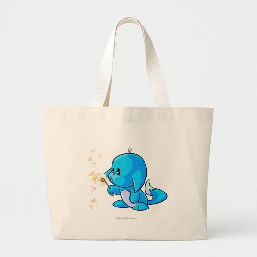 Grand Tote Bag Bleu de Kacheek (Devant)