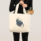 Grand Tote Bag Bleu de Kiko (Devant (produit))