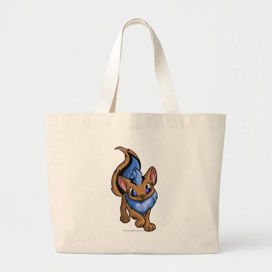 Grand Tote Bag Bleu de Xweetok (Devant)