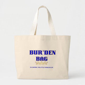 GRAND TOTE BAG BLEU VIF COTON NATUREL JUMBO FEMME BUR'DEN