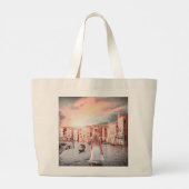 Grand Tote Bag Blondie Dans Venise Romantique (Dos)