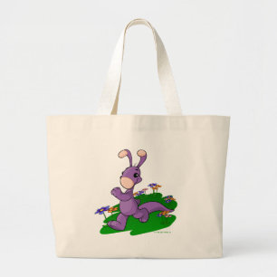Grand Tote Bag Blumaroo pourpre marchant par l'île de Roo