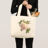 Grand Tote Bag Blushing Ivory Peach Rose (Devant (produit))