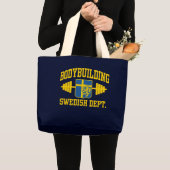 Grand Tote Bag Bodybuilder suédois (Devant (produit))