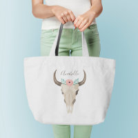 Boho Cow Skull
