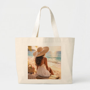 Grand Tote Bag Bonheur de l'heure dorée