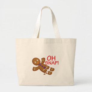 Grand Tote Bag Bonhomme en pain d'épice