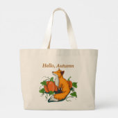 Grand Tote Bag Bonjour automne (Dos)