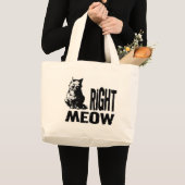 Grand Tote Bag BONJOUR ! Drôle Mal Kitty (Devant (produit))
