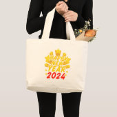 Grand Tote Bag Bonne année 2024 (Devant (produit))