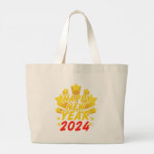 Grand Tote Bag Bonne année 2024 (Dos)