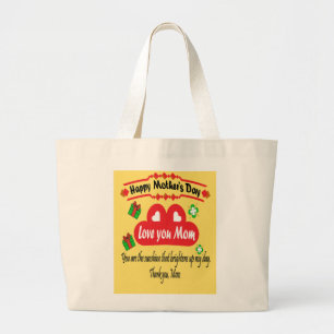Grand Tote Bag Bonne fête des mères