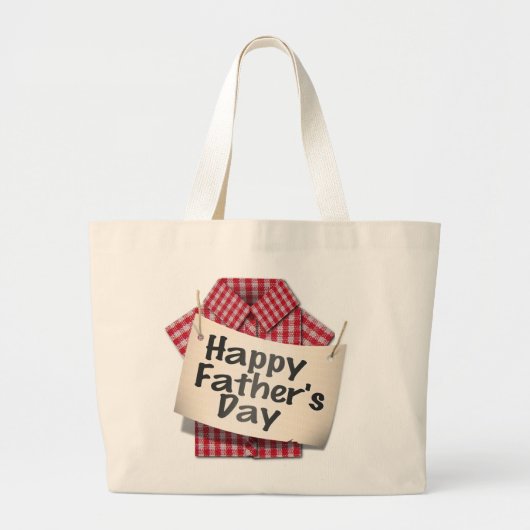 Grand Tote Bag Bonne Fête des pères ! (Devant)