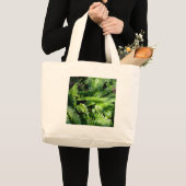 Grand Tote Bag Botanique de fèves vertes de printemps (Devant (produit))