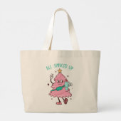 Grand Tote Bag Bougie Fir Life, Bougie Xmas Tree (Dos)