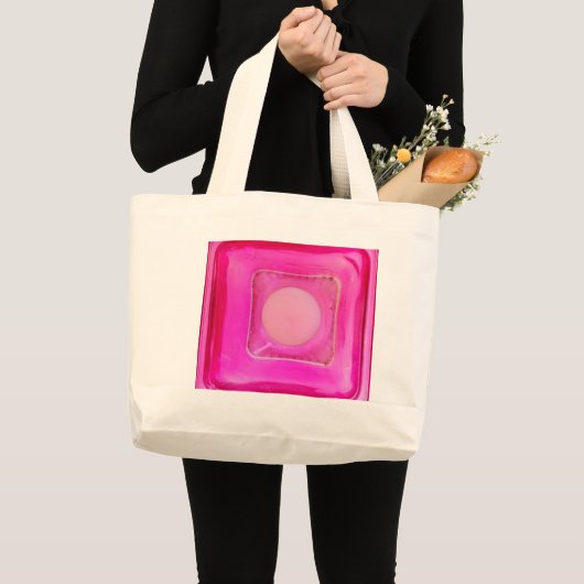 Grand Tote Bag Bougie, Sweet Rose Love Lumière aux chandelles (Devant (produit))