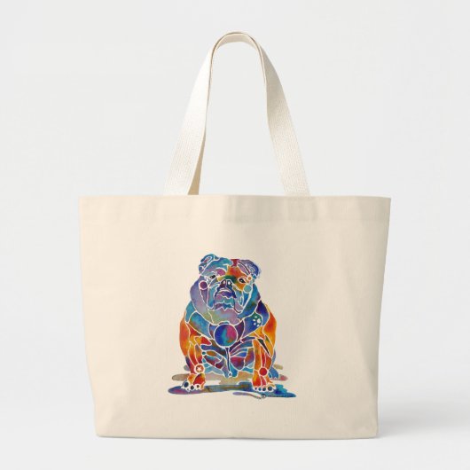 Grand Tote Bag Bouledogue anglais (Devant)
