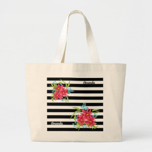 Grand Tote Bag Bouquet de fleurs